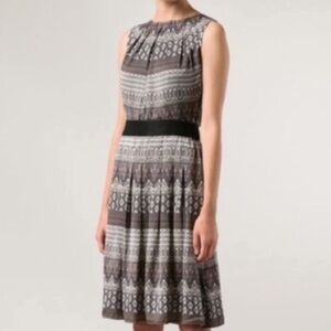L’AGENCE Printed Dress 4 Gray & Black
